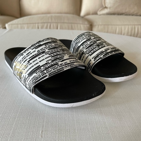 Adidas Synthetic Adilette Three Stripe Life Comfort Slides - Picture 7 of 17